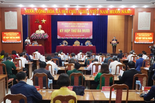 Kỳ họp thứ 30, HĐND tỉnh Quảng Nam (khóa X): Thảo luận, quyết nghị nhiều nội dung cần thiết, cấp bách, đáp ứng yêu cầu phát triển kinh tế - xã hội