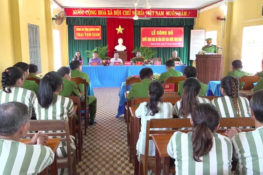 Quảng Nam triển khai công tác đặc xá năm 2025