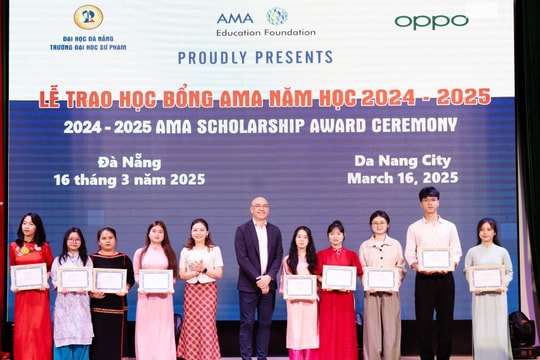 ‏Trao học bổng AMA cho 122 sinh viên Trường Đại học Sư phạm Đà Nẵng‏
