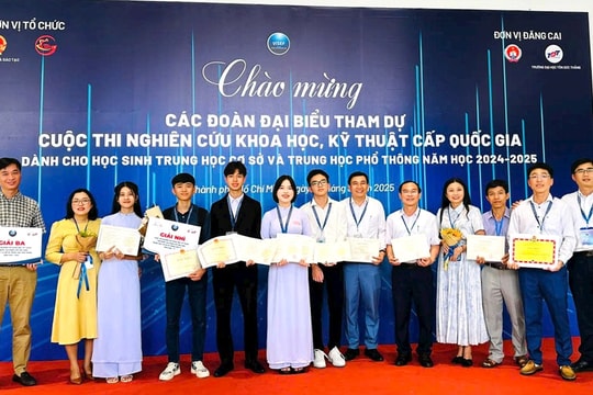 Học sinh Quảng Nam đoạt 3 giải tại cuộc thi nghiên cứu khoa học kỹ thuật quốc gia