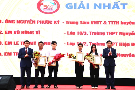 44 cá nhân đoạt giải Cuộc thi “Tìm hiểu truyền thống lịch sử, văn hóa Quảng Nam; lịch sử Đảng bộ tỉnh Quảng Nam” trên internet