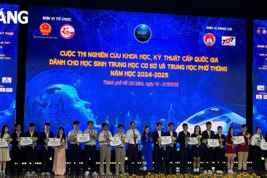 6 học sinh Đà Nẵng đoạt giải tại cuộc thi Khoa học kỹ thuật cấp quốc gia năm học 2024-2025