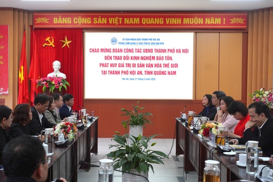 Hội An chia sẻ kinh nghiệm bảo tồn, phát huy giá trị di sản với TP.Hà Nội