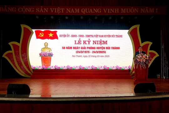 Huyện Núi Thành tổ chức kỷ niệm 50 năm ngày giải phóng quê hương