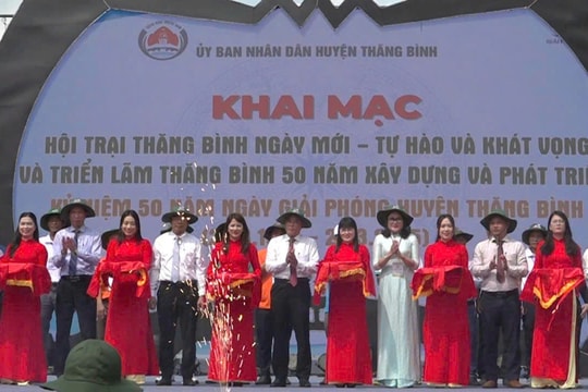 Thăng Bình tổ chức hội trại và triển lãm chào mừng 50 năm giải phóng quê hương