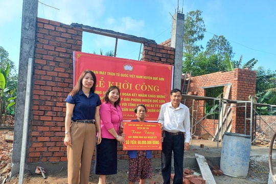 Quế Sơn chung tay hỗ trợ người khó khăn an cư