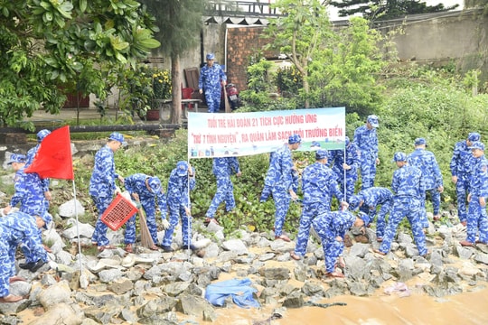 Tuổi trẻ Bộ Tư lệnh Vùng Cảnh sát biển 2 sôi nổi hoạt động trong Tháng thanh niên