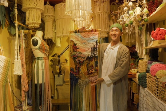 Huỳnh Kim và nghệ thuật macrame ở phố Hội