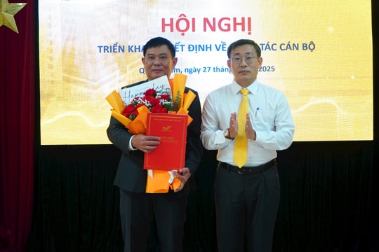 Bổ nhiệm ông Trần Phú Thành giữ chức vụ Phó Giám đốc Bưu điện tỉnh Quảng Nam