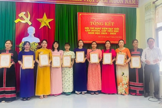 Nam Trà My: 45 giáo viên tiểu học đạt danh hiệu giáo viên dạy giỏi cấp huyện