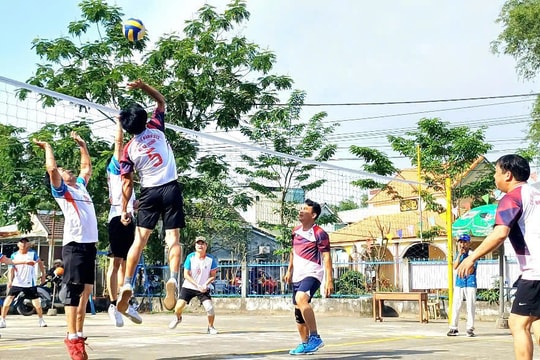 Phường An Phú tổ chức giải bóng chuyền đảng viên chào mừng ngày lễ lớn