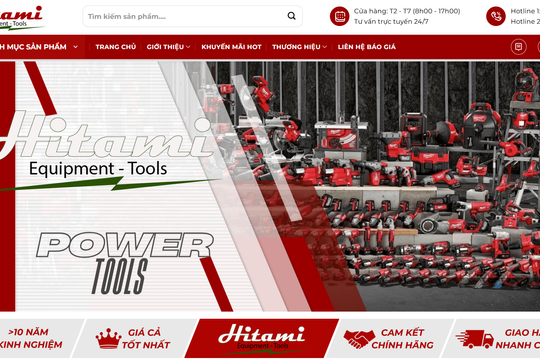 Mua máy móc giá tốt tại Thiết bị dụng cụ kỹ thuật Hitami