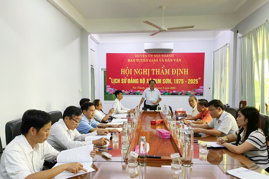 Thẩm định khoa học tập sách “Lịch sử Đảng bộ xã Tam Sơn (1975 - 2025)”