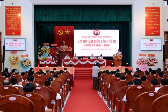 Đảng bộ Chi đội kiểm ngư số 3 tổ chức Đại hội nhiệm kỳ 2025 - 2030
