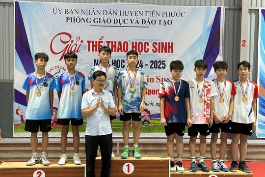 Tiên Phước tổ chức giải thể thao học sinh năm học 2024 - 2025