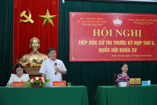 Cử tri Nam Trà My kiến nghị về chế độ hỗ trợ khi sắp xếp bộ máy