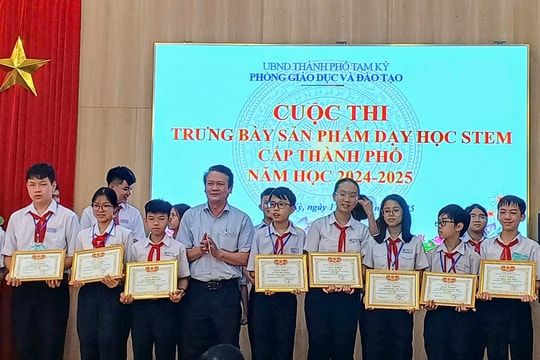 Tam Kỳ trưng bày 31 sản phẩm dạy học STEM