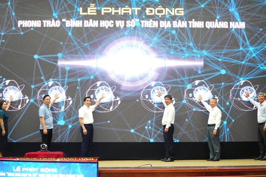 Quảng Nam phát động phong trào "Bình dân học vụ số" để không ai bị bỏ lại phía sau