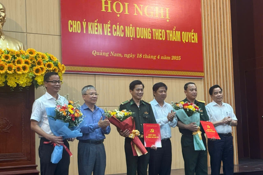 Ban Bí thư chỉ định bổ sung 6 Ủy viên Ban Chấp hành Đảng bộ tỉnh Quảng Nam khóa XXII