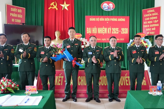 Đại hội Đảng bộ Đồn Biên phòng A Nông nhiệm kỳ 2025 - 2030