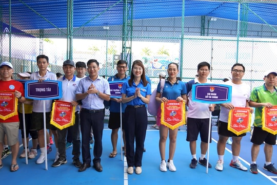 Hơn 100 vận động viên tranh tài giải Pickleball Đoàn thanh niên UBND tỉnh Quảng Nam