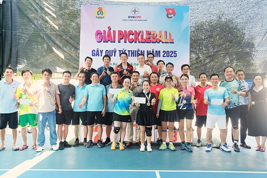 PC Quảng Nam tổ chức giải bóng đá và giải Pickleball gây quỹ từ thiện