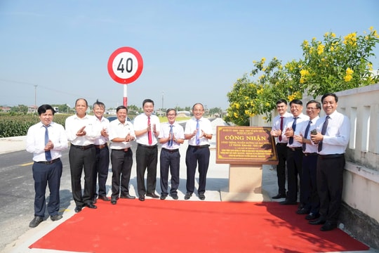 Duy Xuyên khánh thành 4 công trình giao thông chào mừng các ngày lễ lớn