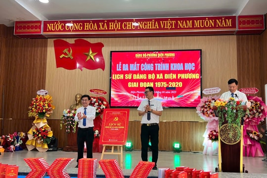 Ra mắt “Lịch sử Đảng bộ xã Điện Phương giai đoạn 1975 - 2020”