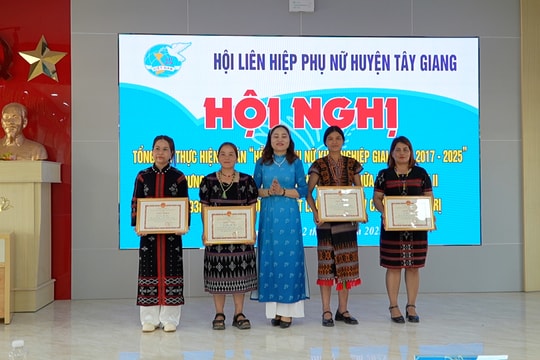 Gần 1,3 tỷ đồng hỗ trợ khởi nghiệp, sinh kế cho phụ nữ Tây Giang