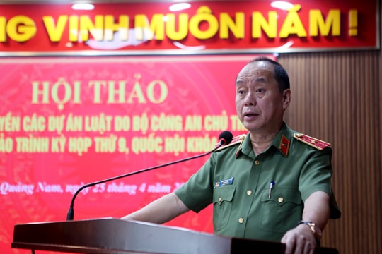 Công an Quảng Nam tổ chức góp ý các dự án luật do Bộ Công an soạn thảo