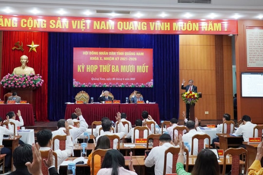 Bế mạc Kỳ họp thứ 31, HĐND tỉnh Quảng Nam (khóa X): Thông qua 2 nghị quyết sắp xếp đơn vị hành chính cấp tỉnh, cấp xã