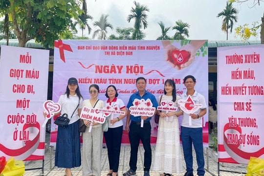 Điện Bàn vận động hiến 370 đơn vị máu đợt 1 năm 2025