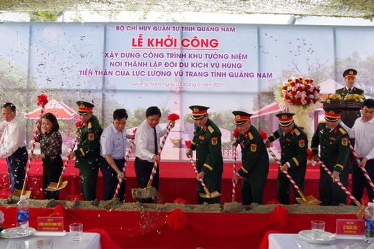 Khởi công xây dựng Khu di tích lịch sử nơi thành lập Đội du kích Vũ Hùng