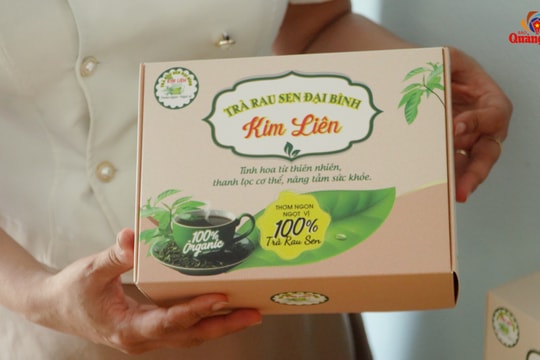 Chế biến rau sen Đại Bình thành loại trà cho giá trị kinh tế cao