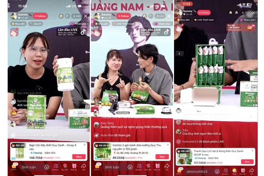 Tiểu thương Quảng Nam ngồi chợ truyền thống bán hàng... online