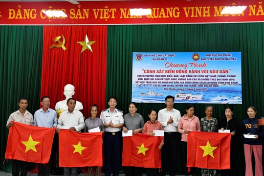 Tuyên truyền phòng chống khai thác IUU tại Núi Thành