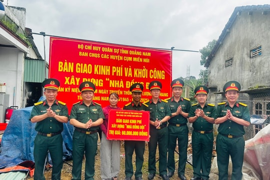 Khởi công xây dựng “Nhà đồng đội” ở Bắc Trà My