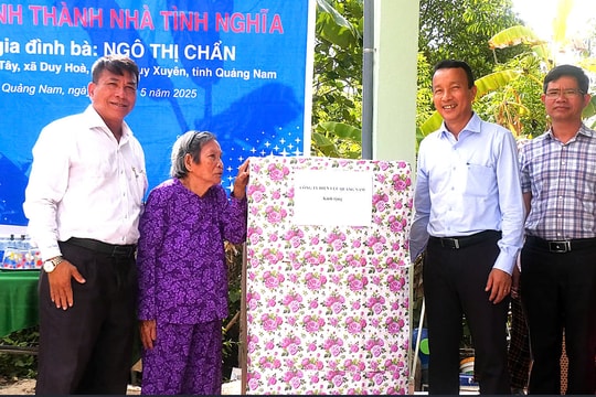 Công ty Điện lực Quảng Nam khánh thành nhà tình nghĩa tại Duy Xuyên