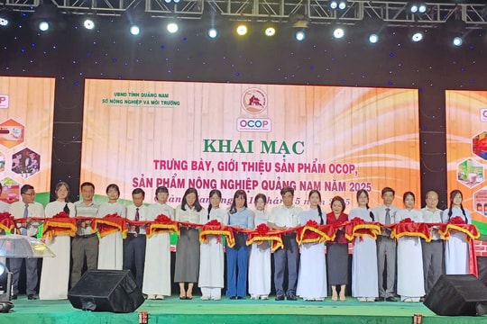Quảng Nam triển lãm trưng bày sản phẩm OCOP và nông nghiệp năm 2025