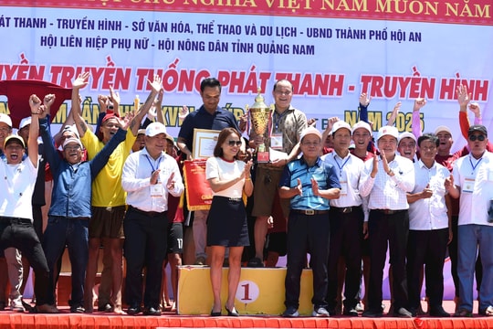 Giải đua thuyền truyền thống Phát thanh - Truyền hình Quảng Nam lần thứ XXVIII năm 2025: Nữ Tam Tiến (Núi Thành) và nam Quế Phú (Quế Sơn) đăng quang