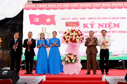 Xã Tam Mỹ Đông kỷ niệm 20 năm thành lập