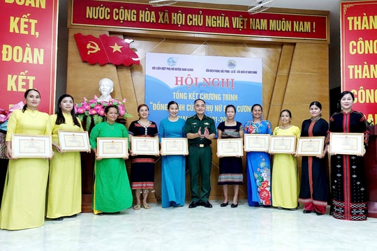 Tổ chức nhiều hoạt động đồng hành với phụ nữ vùng biên Nam Giang