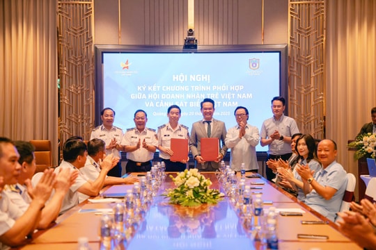 Cảnh sát biển Việt Nam ký kết phối hợp với Hội Doanh nhân trẻ Việt Nam