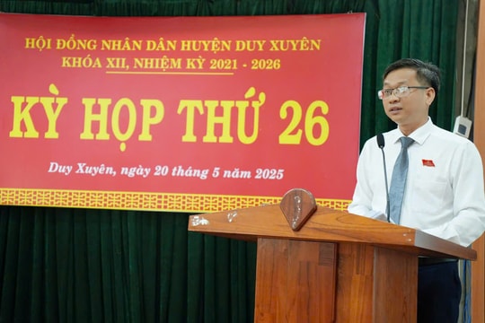 HĐND huyện Duy Xuyên thông qua nhiều nghị quyết về điều chỉnh đầu tư công