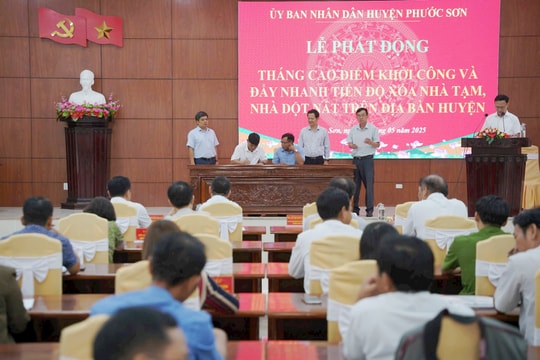 Phước Sơn phát động tháng cao điểm xóa nhà tạm