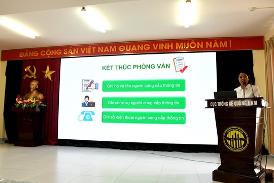 Chi cục Thống kê Quảng Nam tập huấn tổng điều tra nông thôn, nông nghiệp