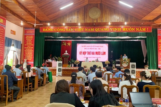 Đông Giang thông qua nghị quyết bổ sung 37 danh mục công trình đầu tư công