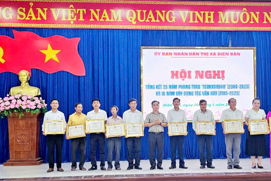 Điện Bàn có 140/140 thôn, khối phố đạt chuẩn văn hóa