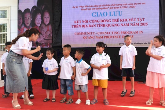 Chương trình giao lưu, kết nối trẻ khuyết tật nhân Ngày Quốc tế thiếu nhi 1/6