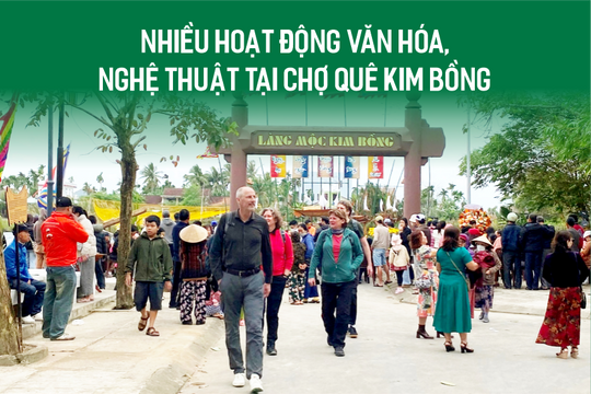 Nhiều hoạt động văn hóa, nghệ thuật tại Chợ quê Kim Bồng